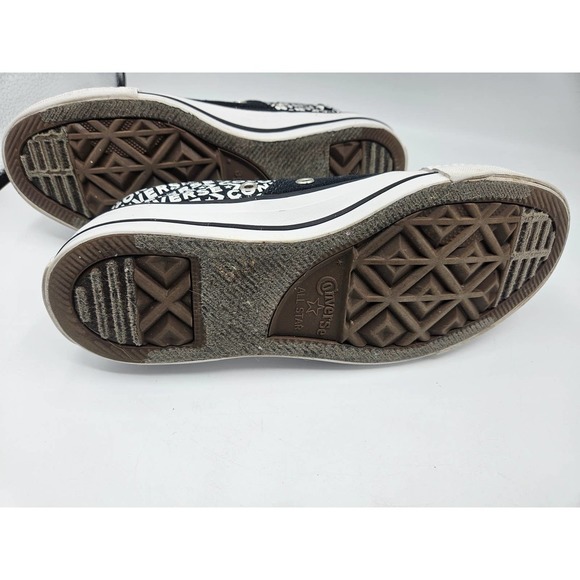 Converse All Star Black and White Logo Canvas Sneakers Shoes Size 6‎ Low Top - Picture 8 of 10